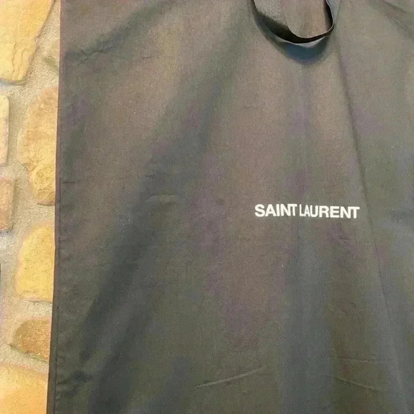 Saint Laurent garment extra long black fabric bag 65x23 - Picture 9 of 13